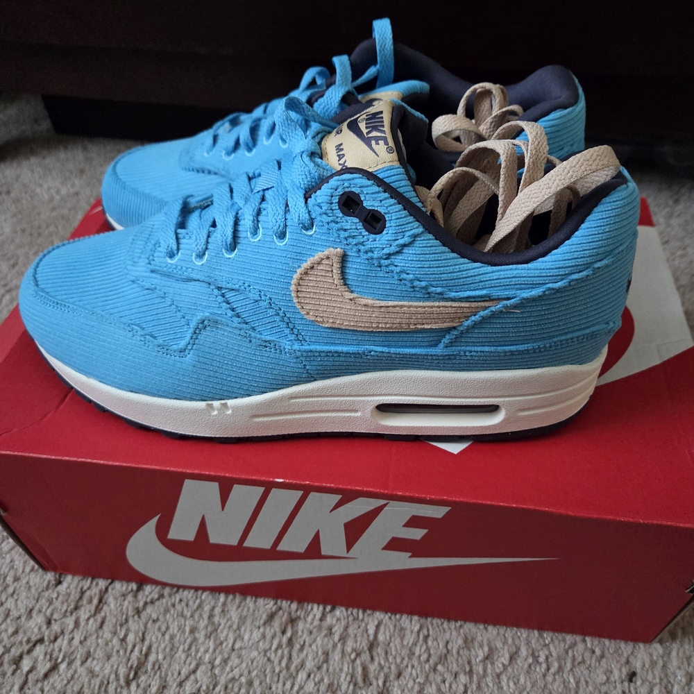 Nike Blue and Tan Sneakers